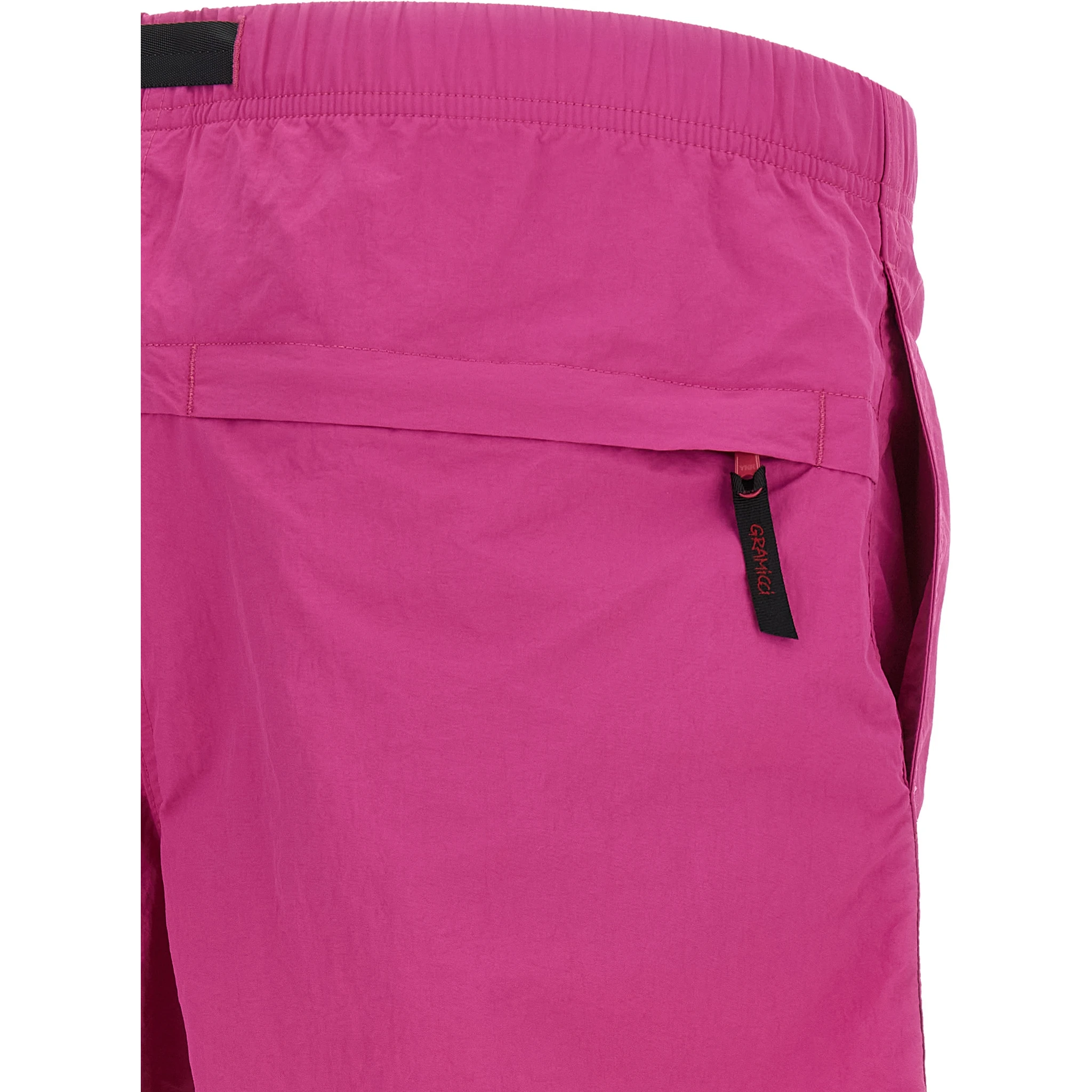 Fuchsia Nylon Bermuda Shorts