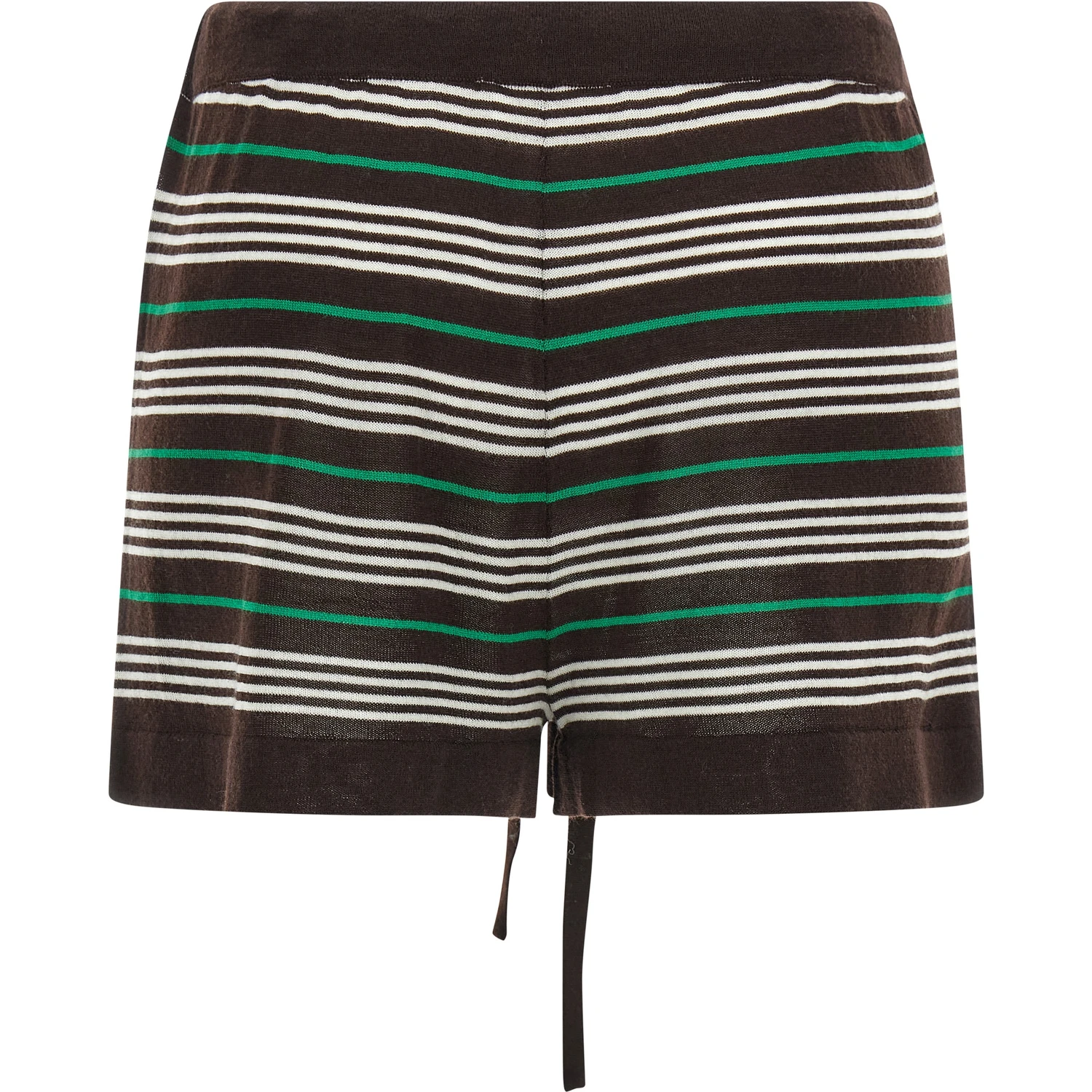 Brown Wool Bermuda Shorts