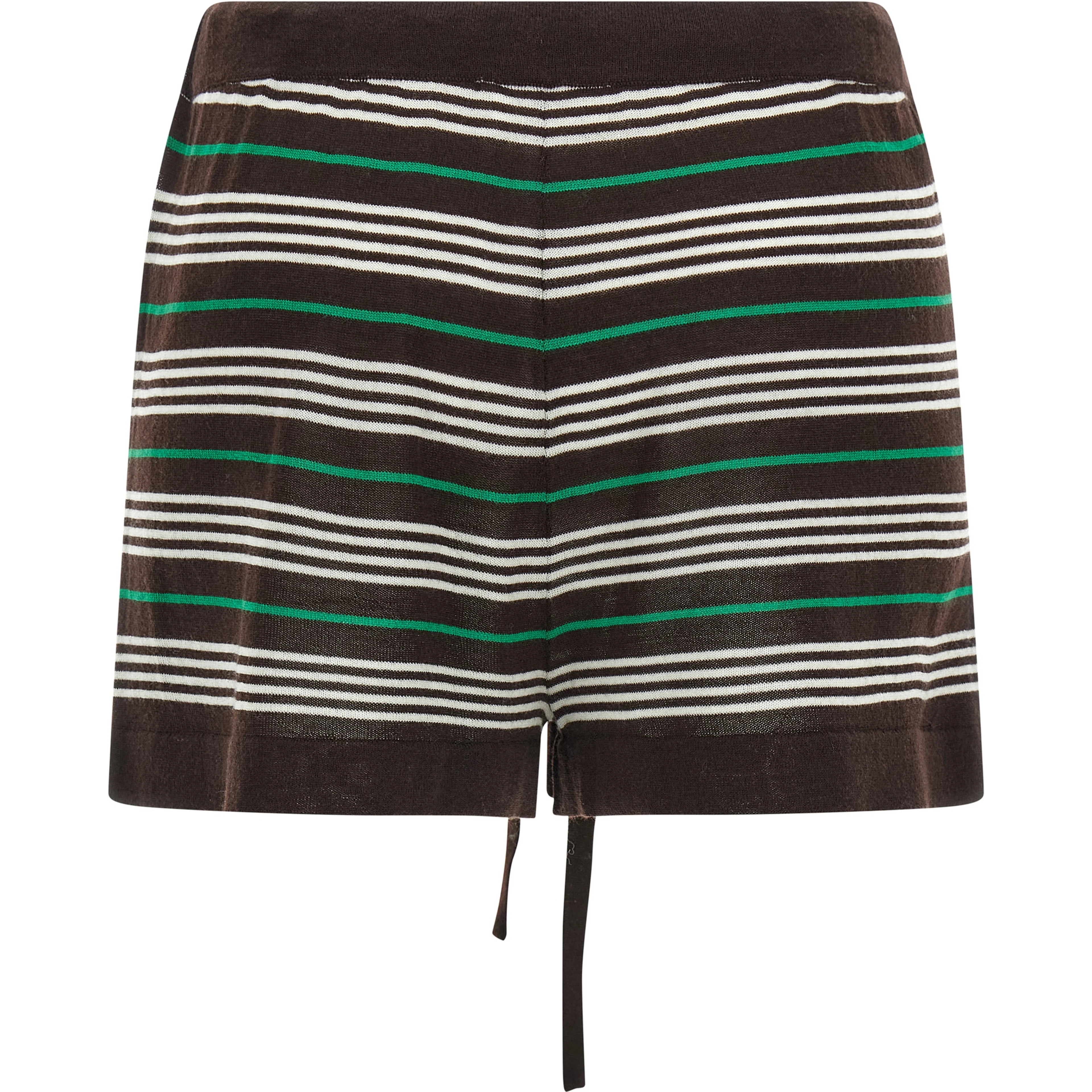 Brown Wool Bermuda Shorts