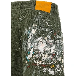 Bicolor Cotton Bermuda Shorts