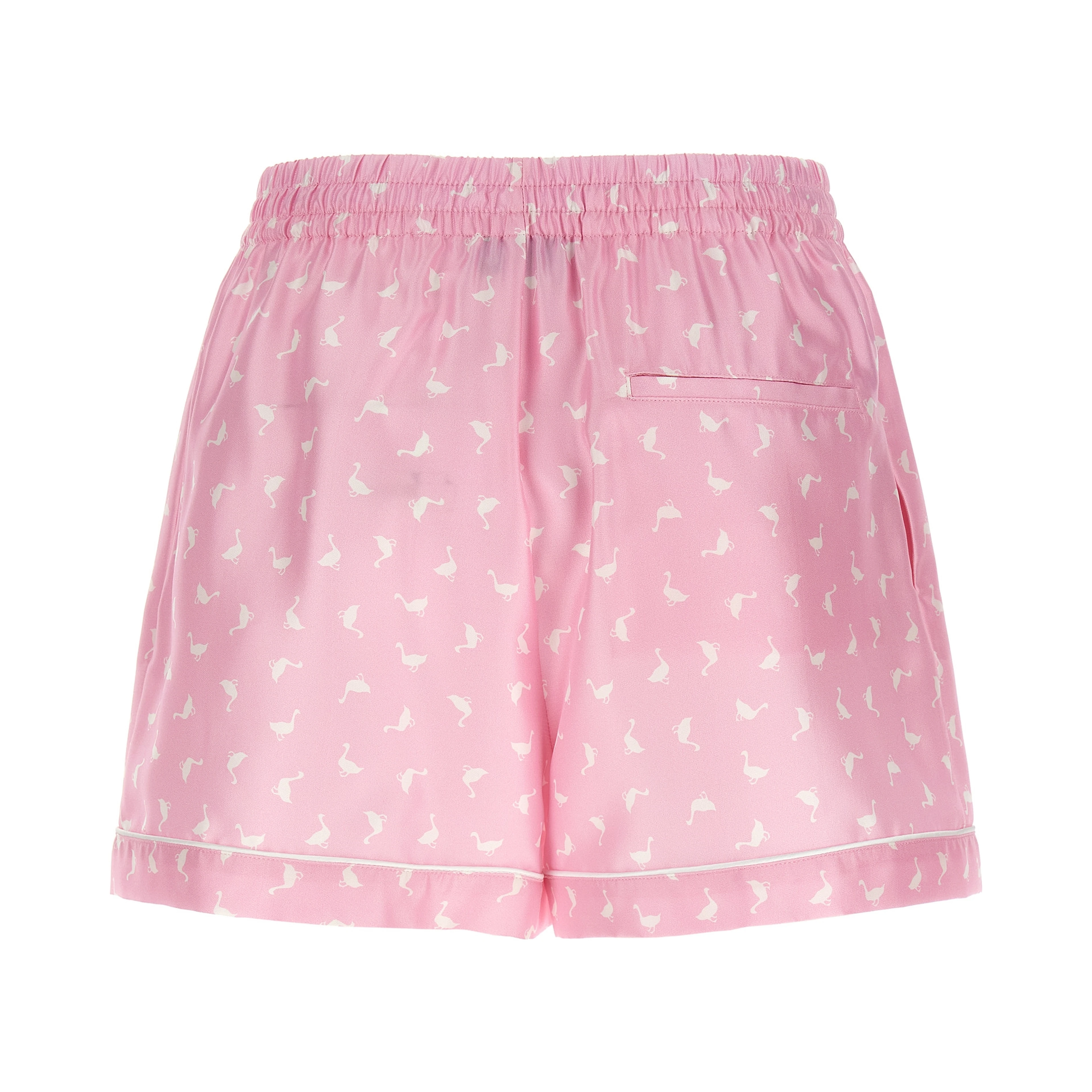 Multicolor Silk Bermuda Shorts
