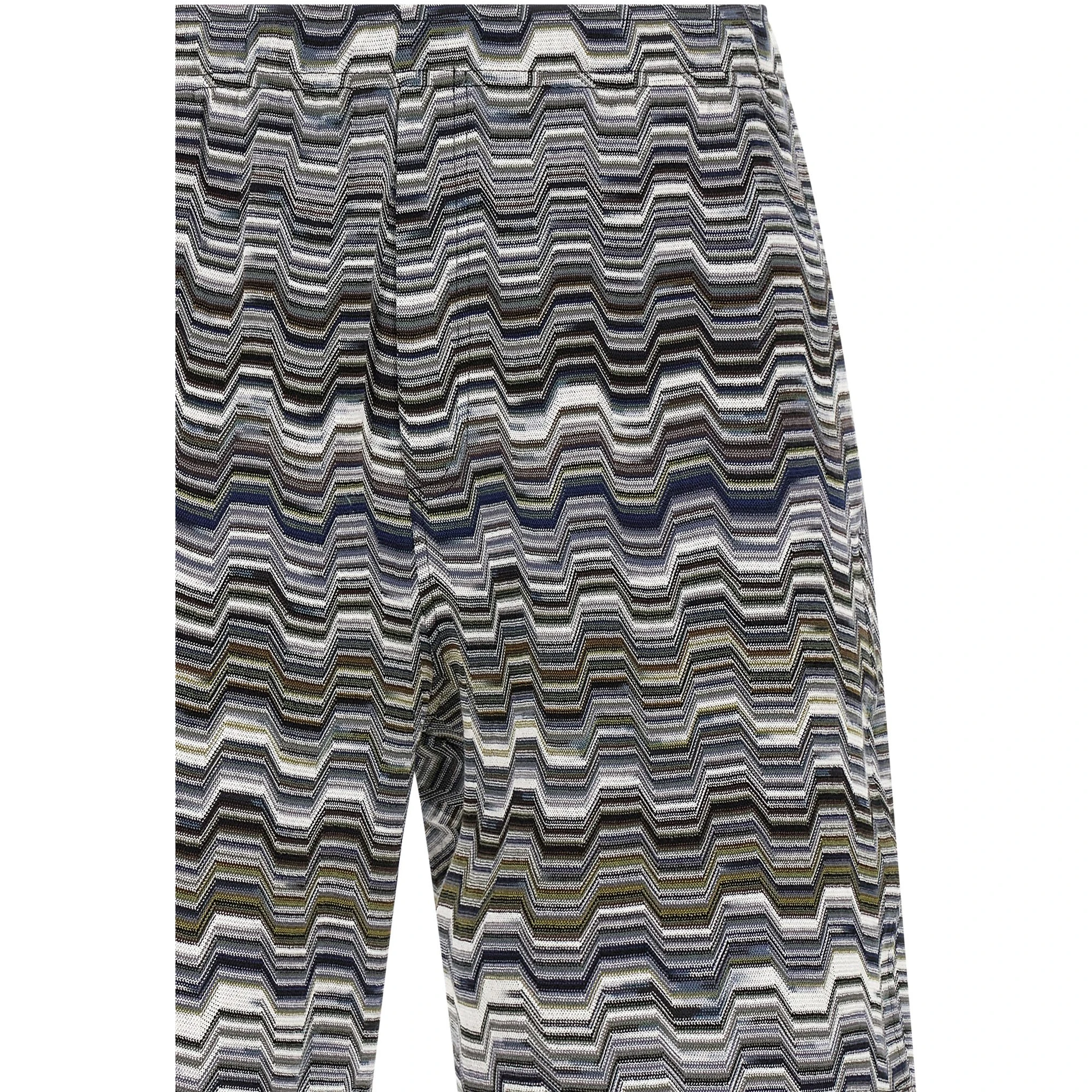 Bicolor Cotton Bermuda Shorts