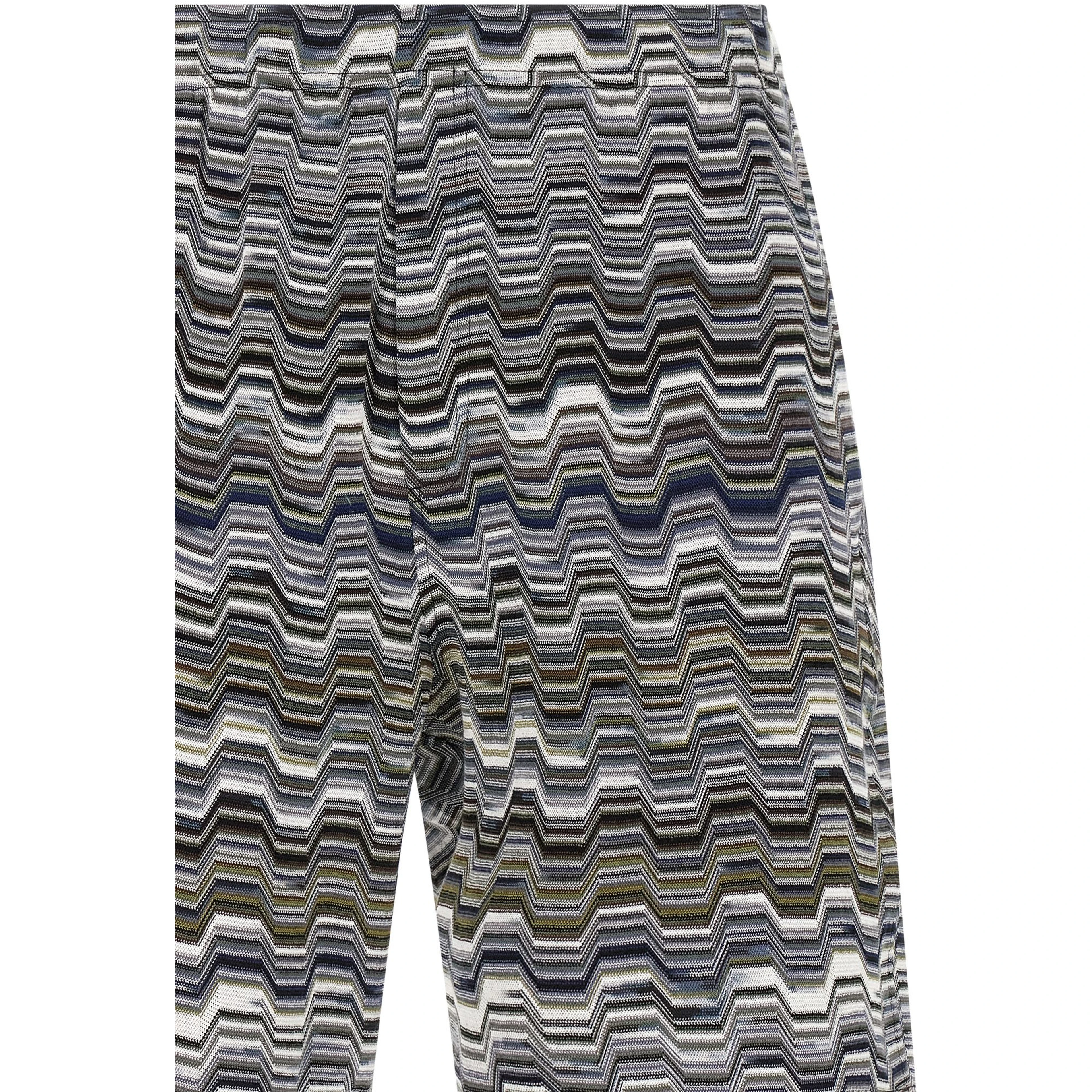 Bicolor Cotton Bermuda Shorts