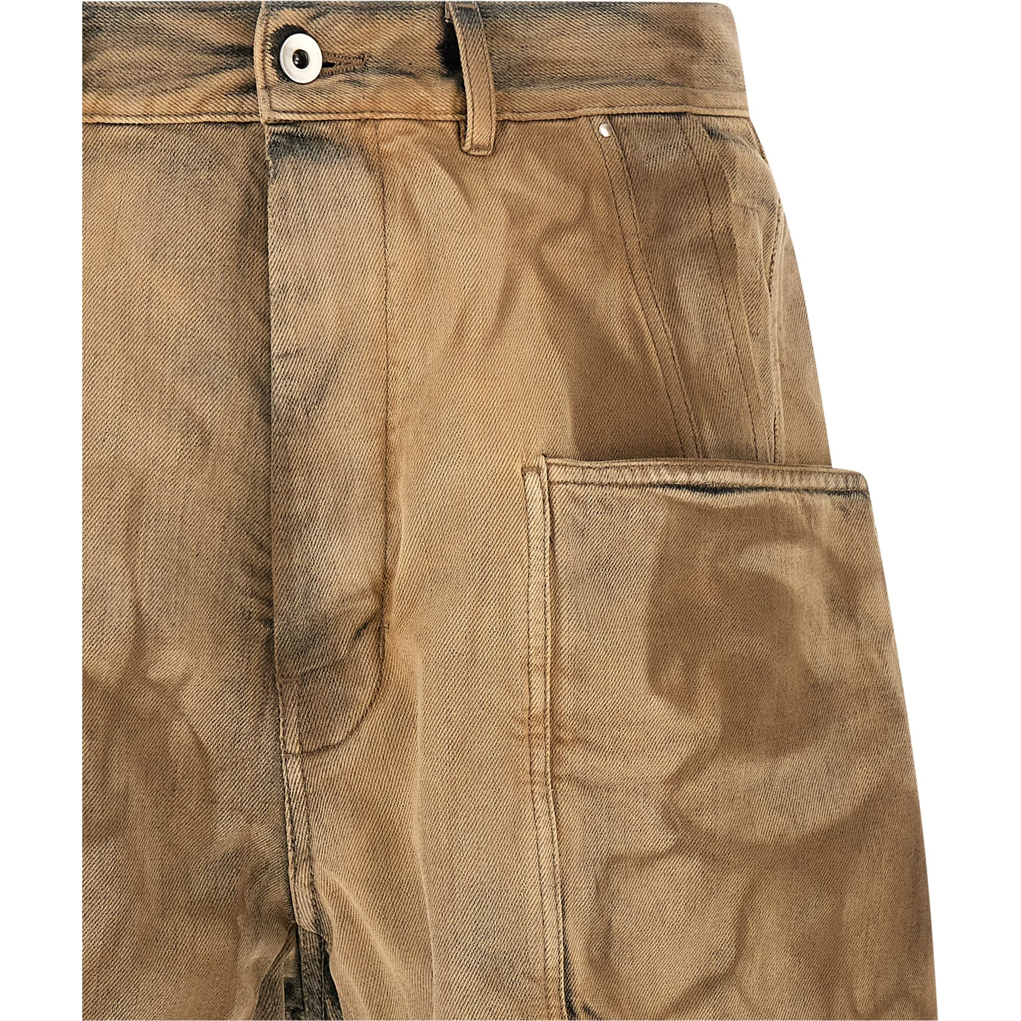 Beige Cotton Bermuda Shorts