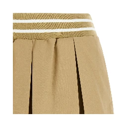Beige Cotton Bermuda Shorts