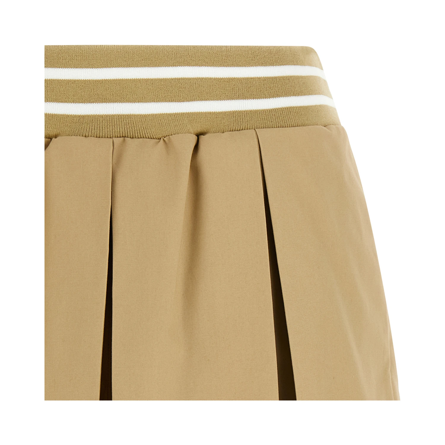 Beige Cotton Bermuda Shorts
