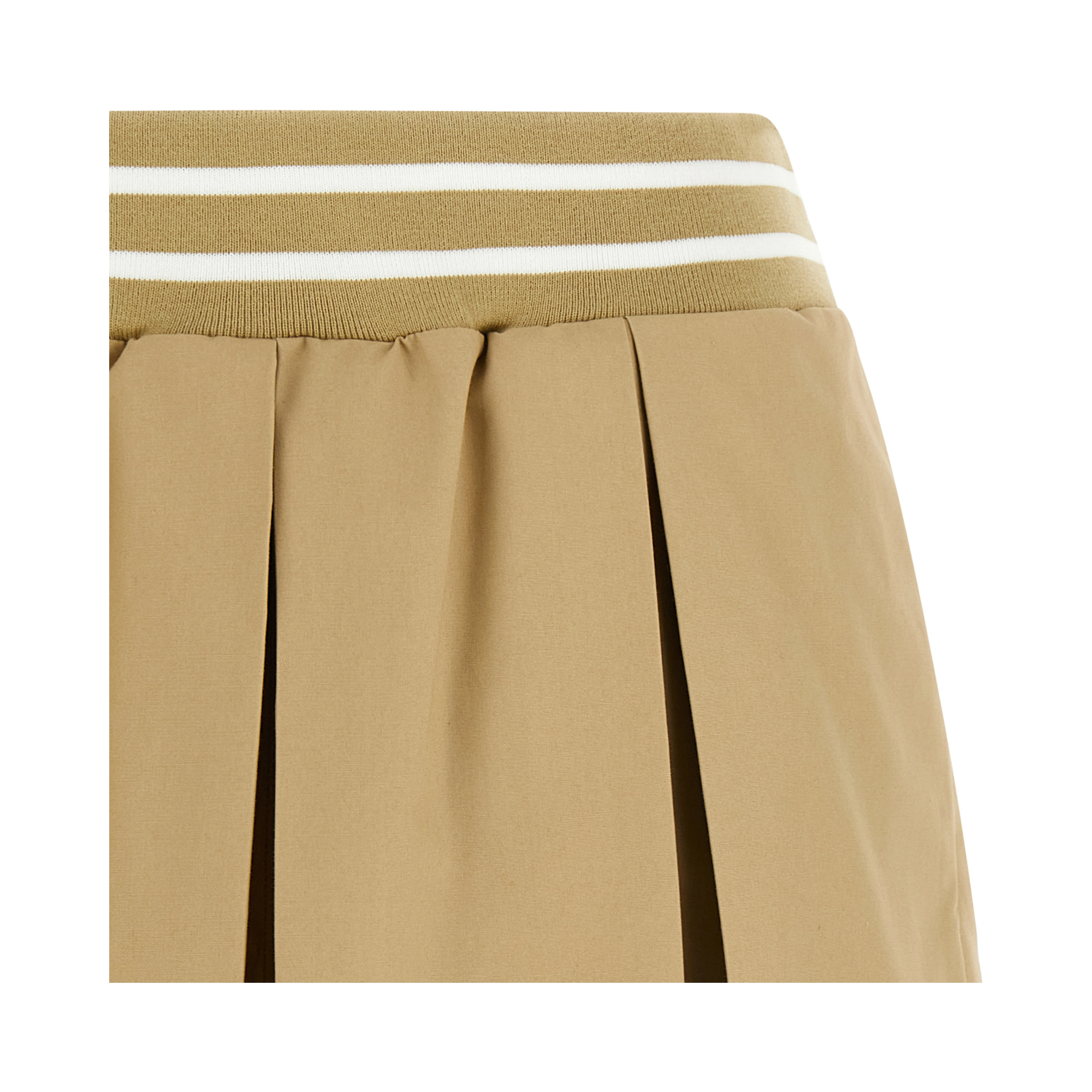 Beige Cotton Bermuda Shorts