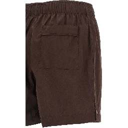 Brown Cotton Bermuda Shorts