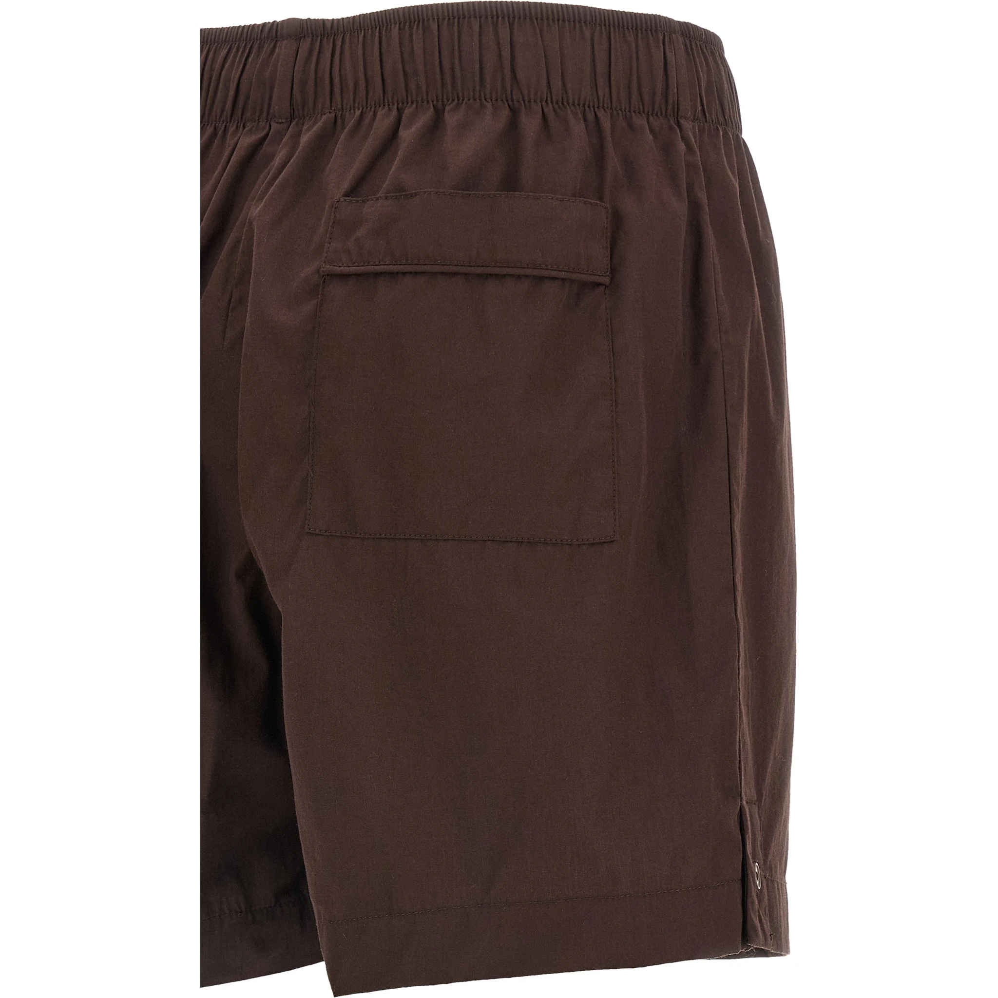 Brown Cotton Bermuda Shorts