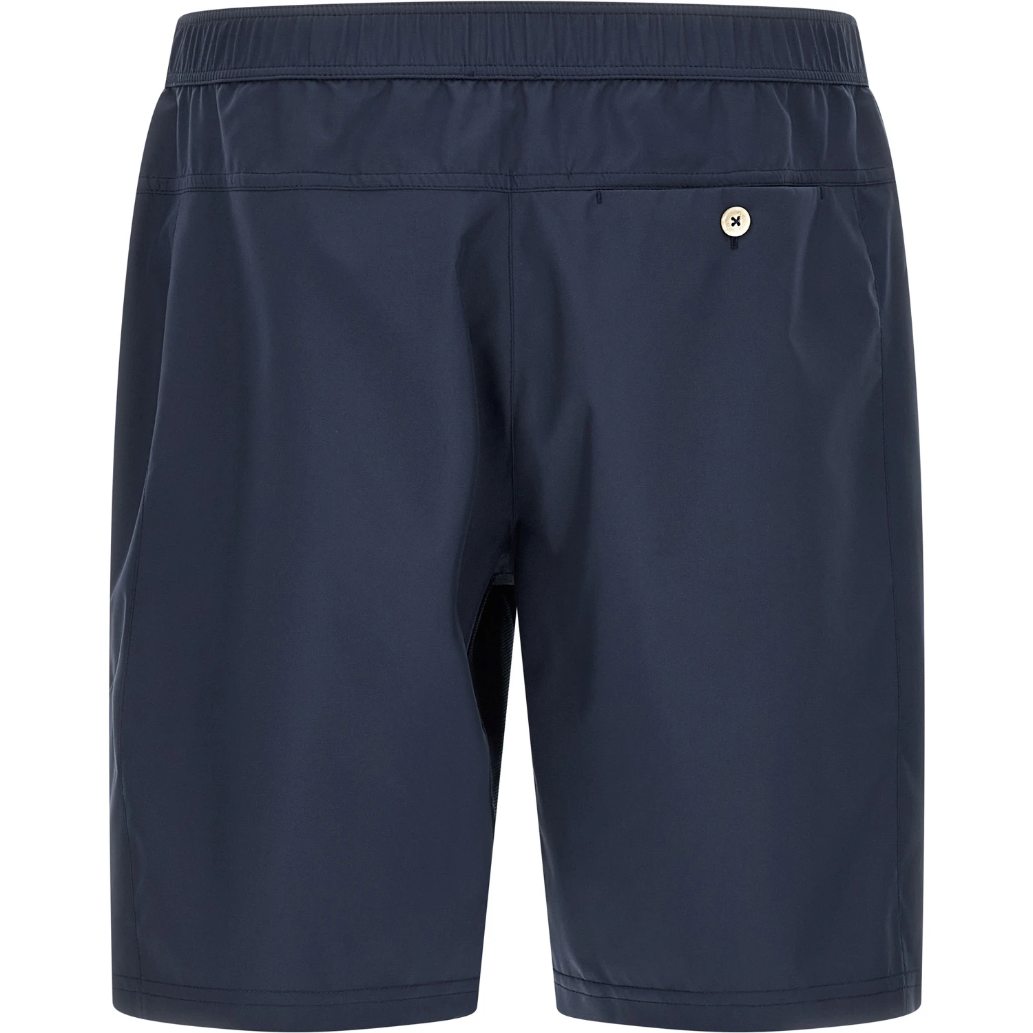 Blue Polyester Bermuda Shorts