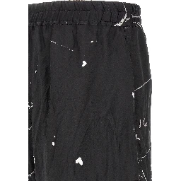 Bicolor Viscose Bermuda Shorts