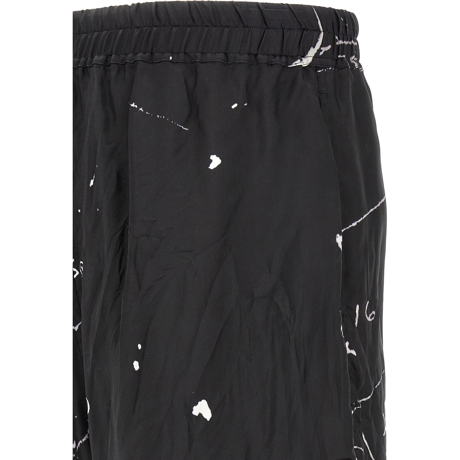 Bicolor Viscose Bermuda Shorts