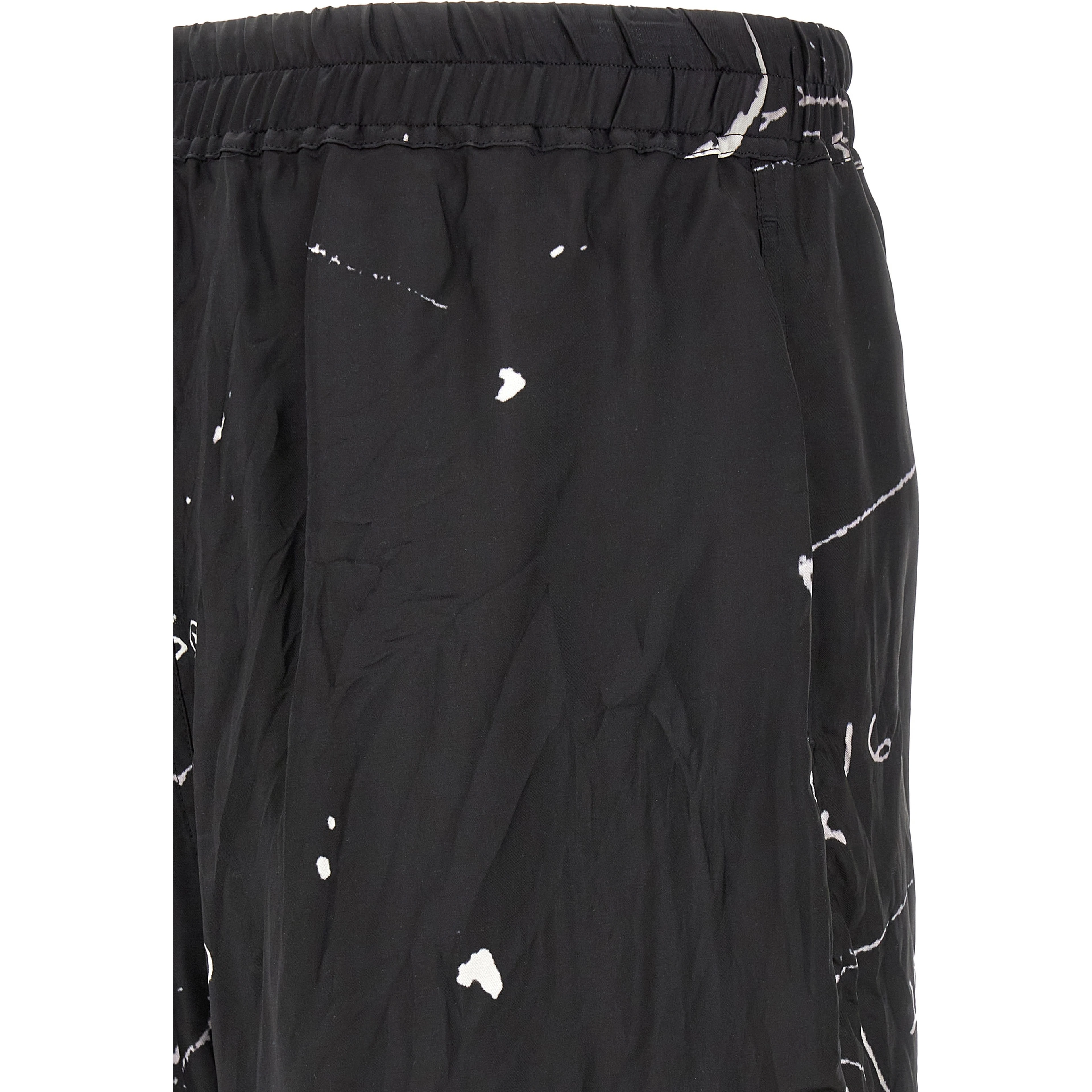Bicolor Viscose Bermuda Shorts