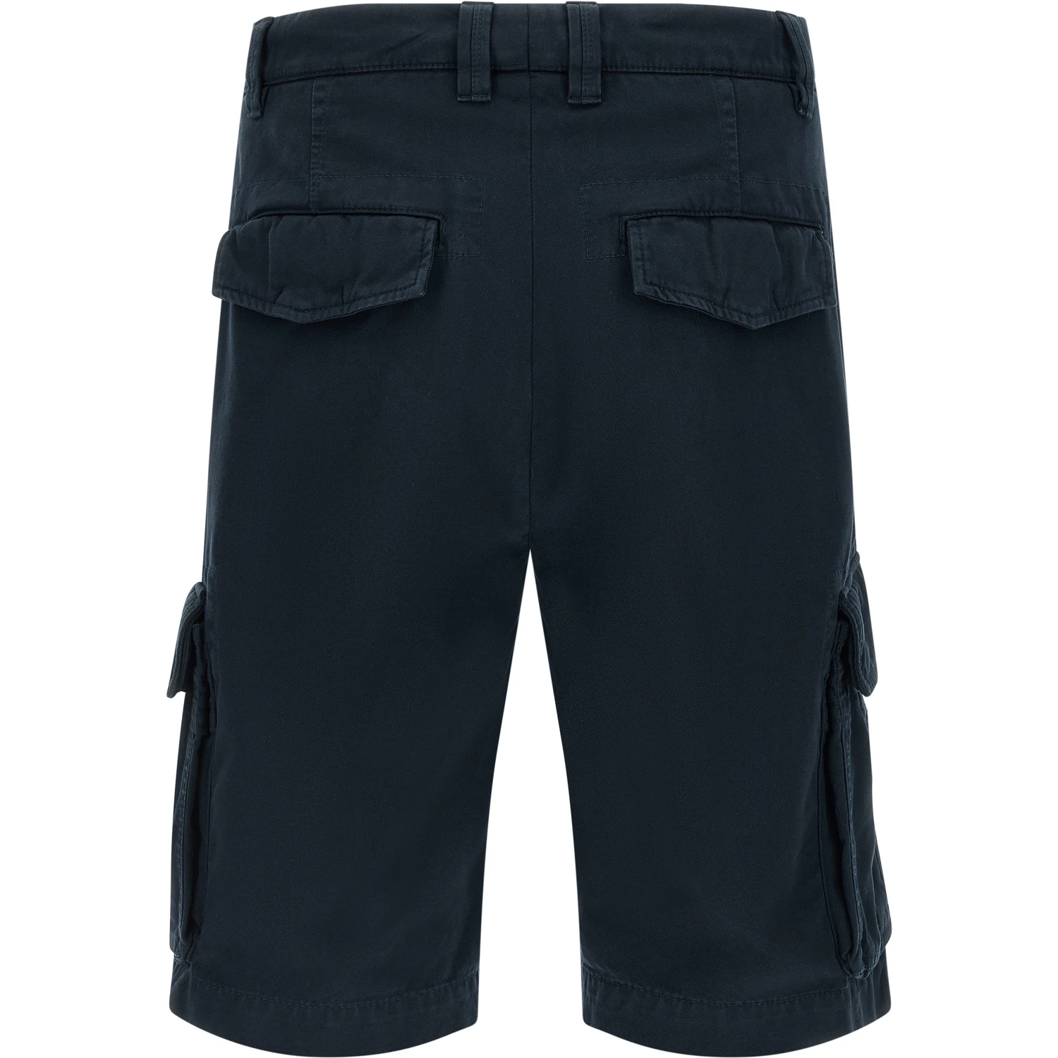 Blue Cotton Bermuda Shorts