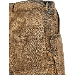 Beige Cotton Bermuda Shorts