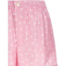 Multicolor Silk Bermuda Shorts