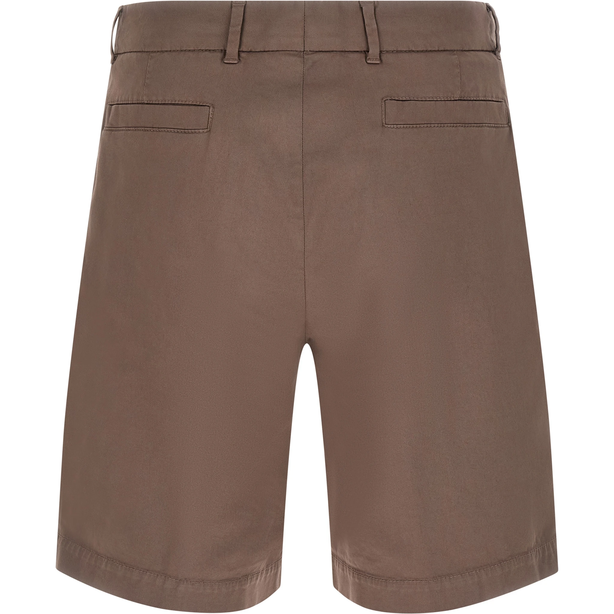 Brown Cotton Bermuda Shorts