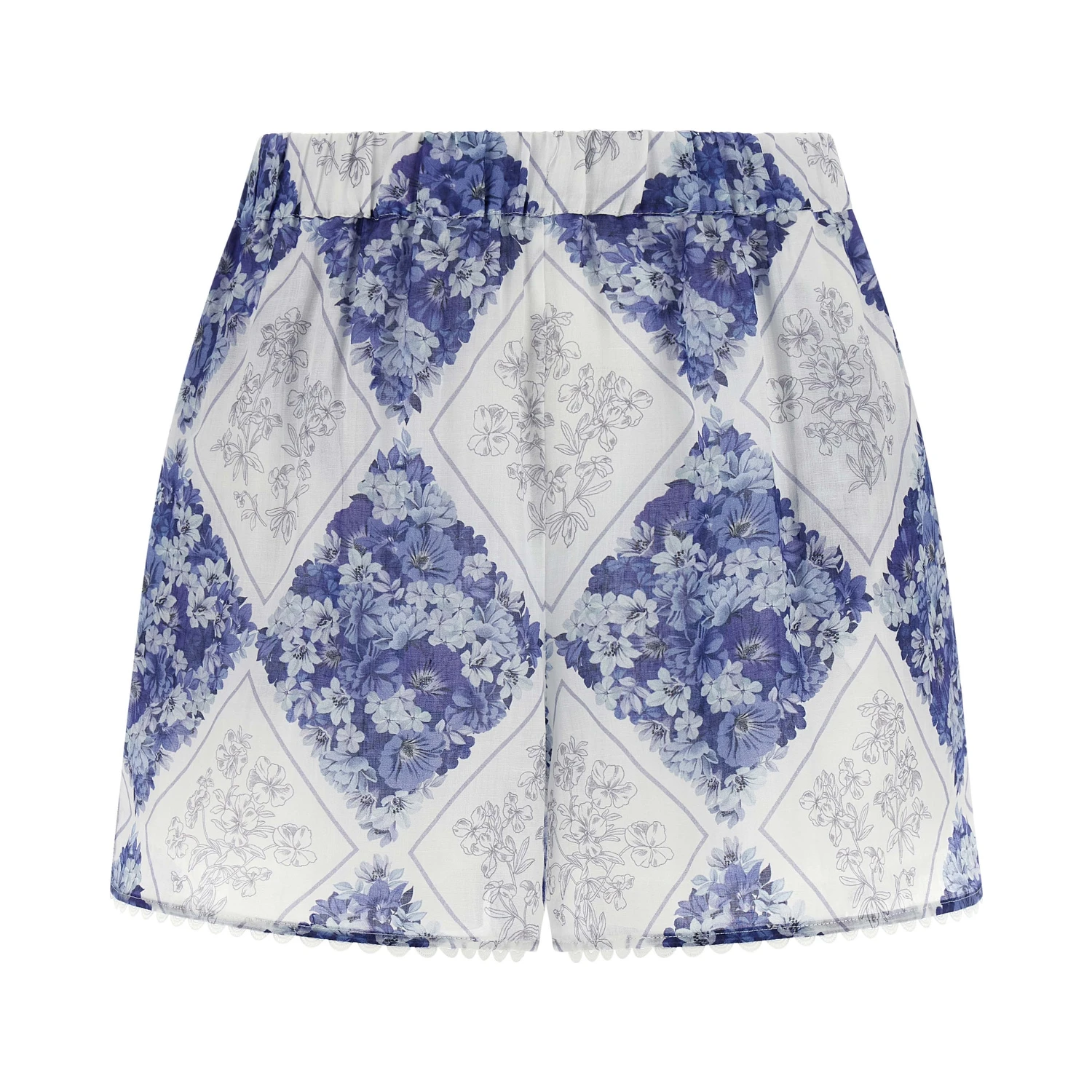 Blue Stingray Leather / Ray Skin Bermuda Shorts
