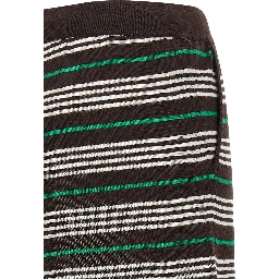 Brown Wool Bermuda Shorts