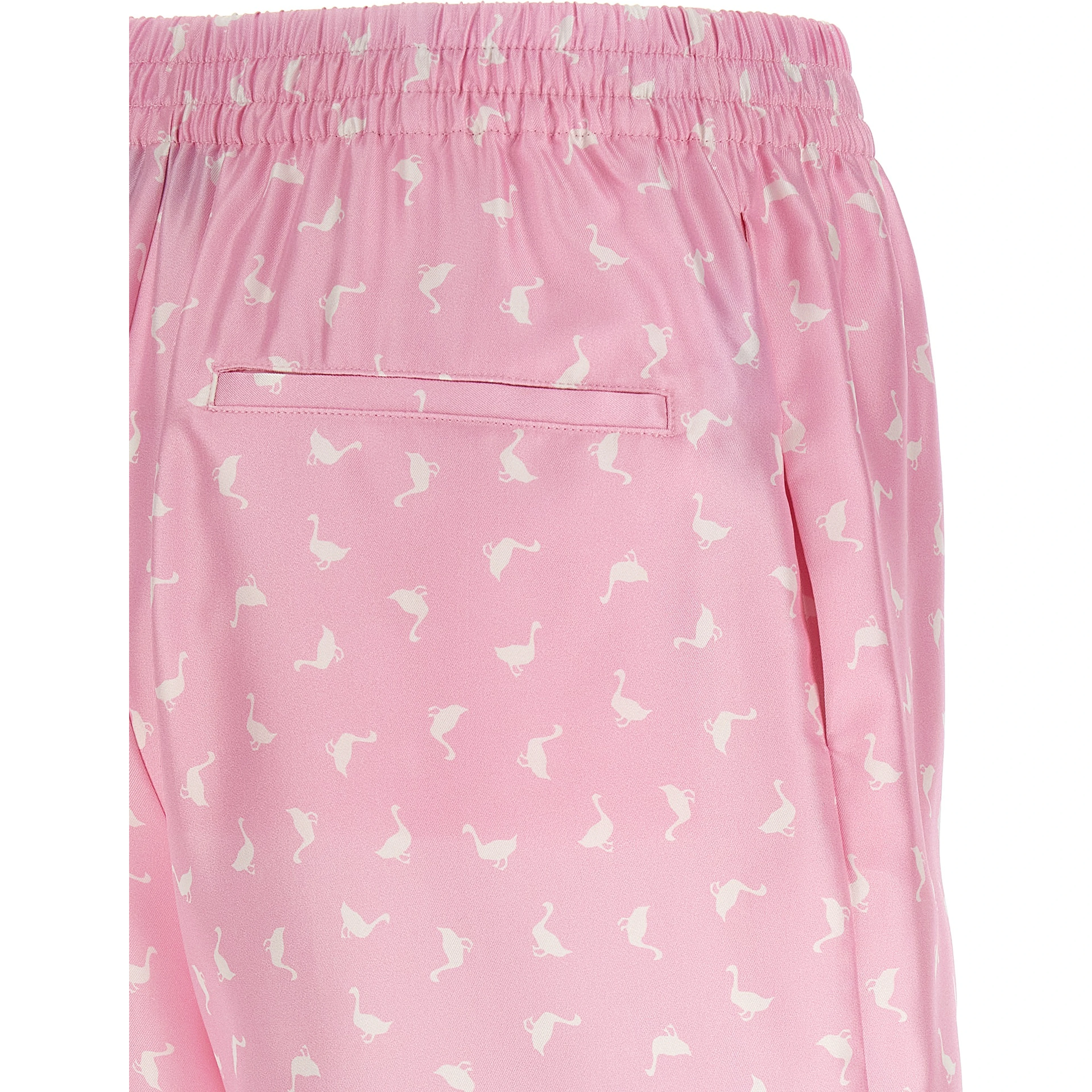 Multicolor Silk Bermuda Shorts