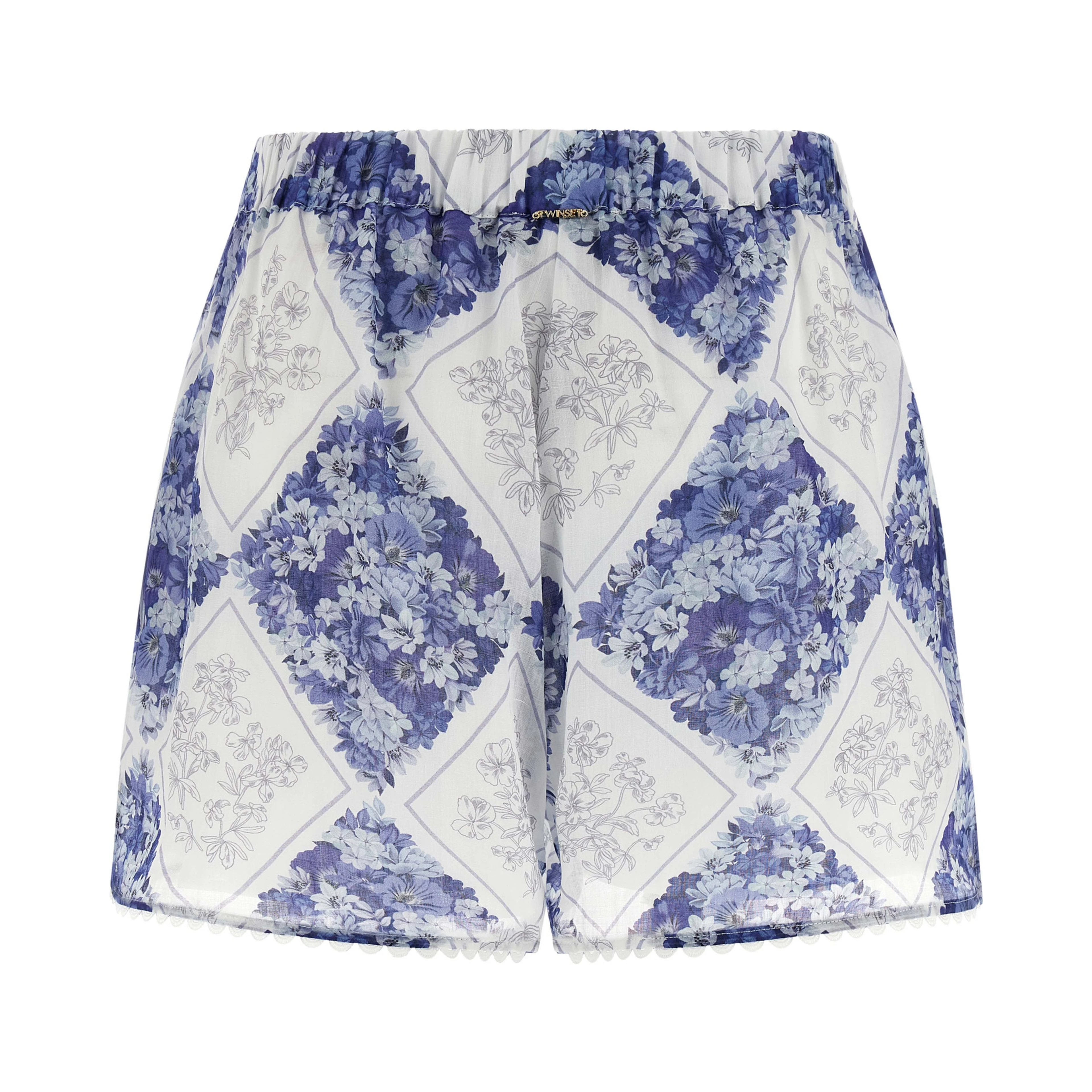 Blue Stingray Leather / Ray Skin Bermuda Shorts