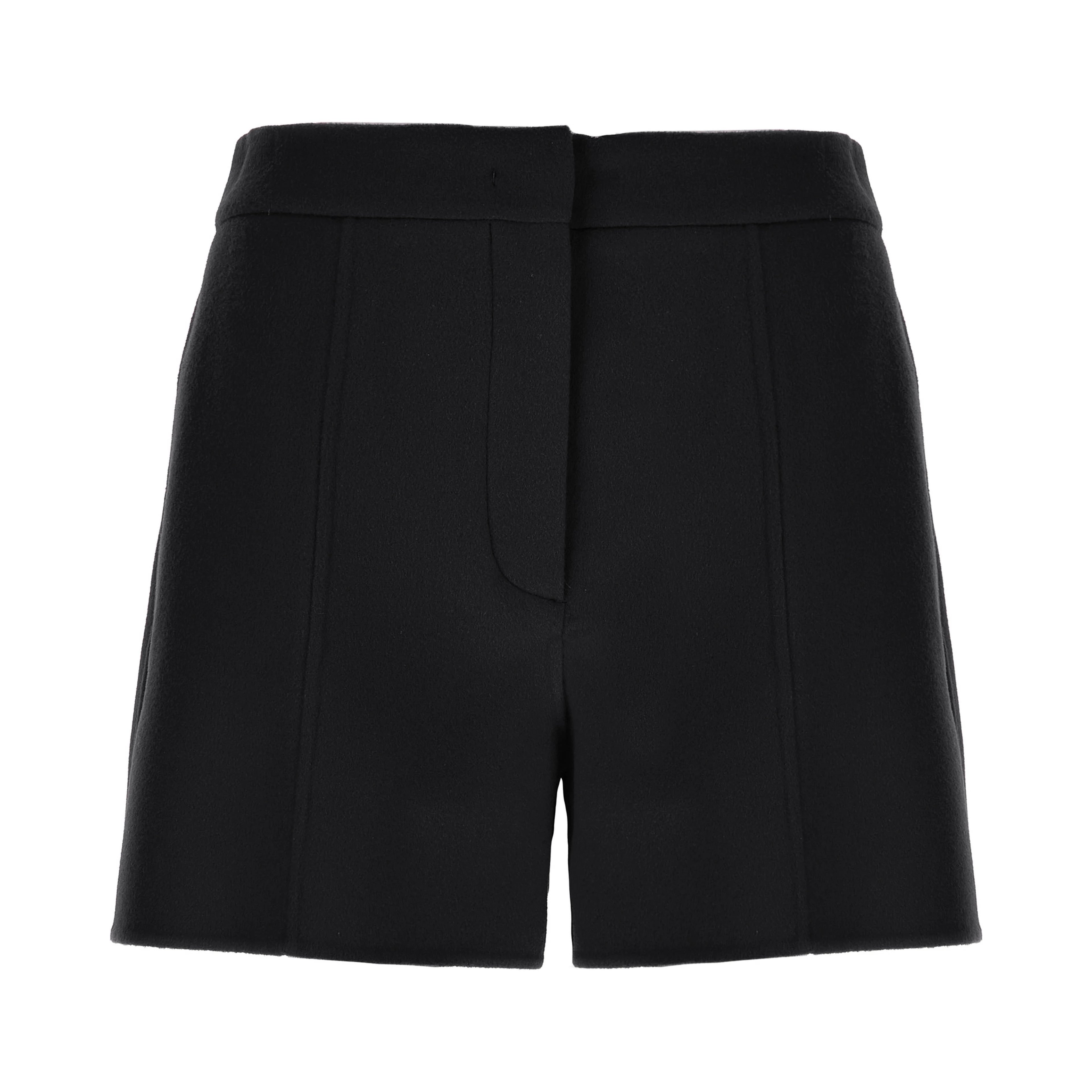 Black Virgin Wool Bermuda Shorts