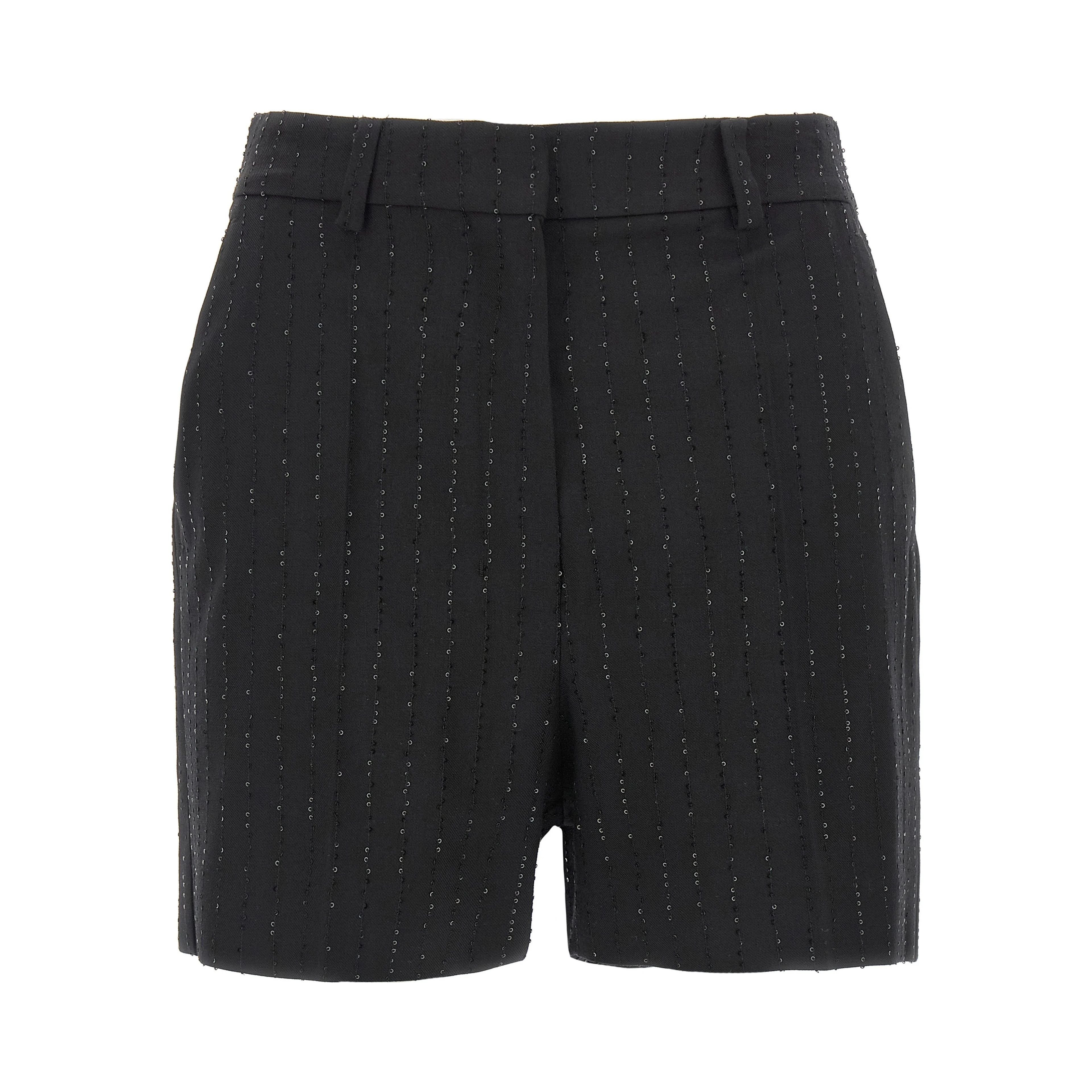 Black Virgin Wool Bermuda Shorts