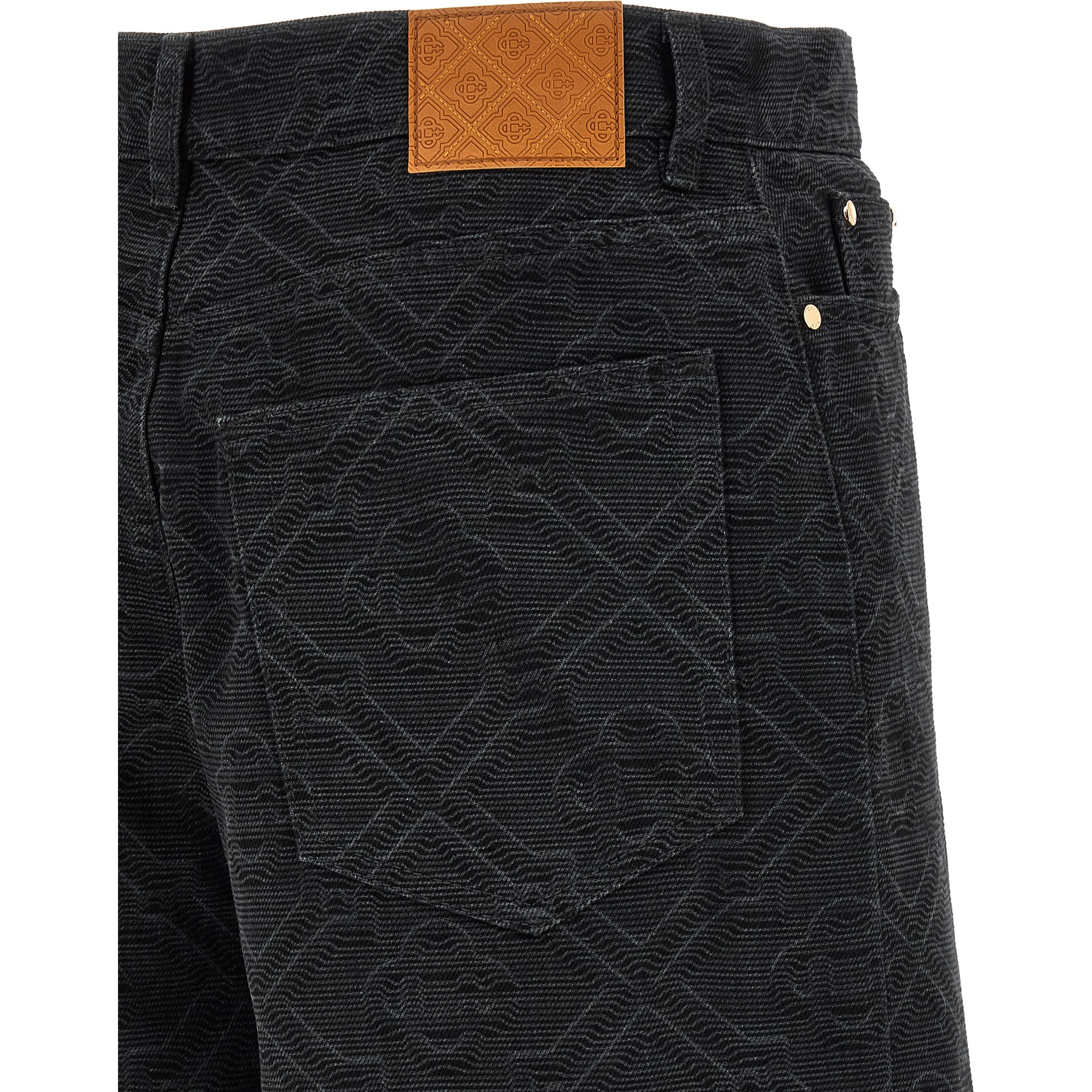 Black Cotton Bermuda Shorts