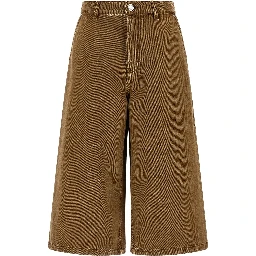 Brown Cotton Bermuda Shorts