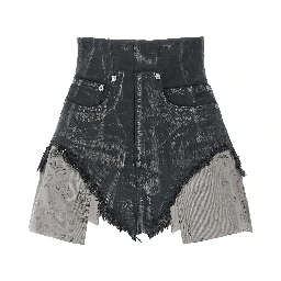 Brown Cotton Bermuda Shorts