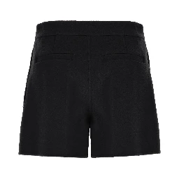 Black Virgin Wool Bermuda Shorts