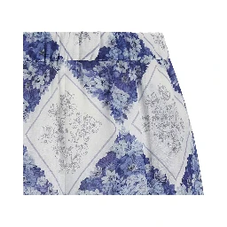 Blue Stingray Leather / Ray Skin Bermuda Shorts