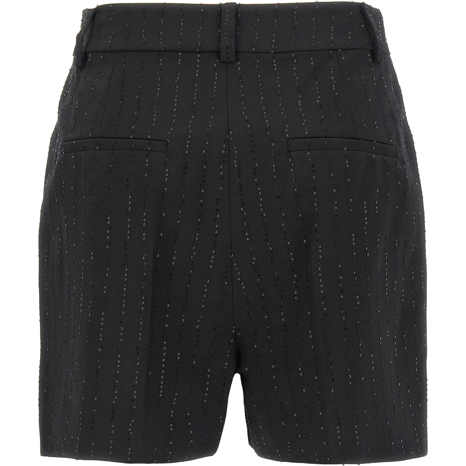 Black Virgin Wool Bermuda Shorts