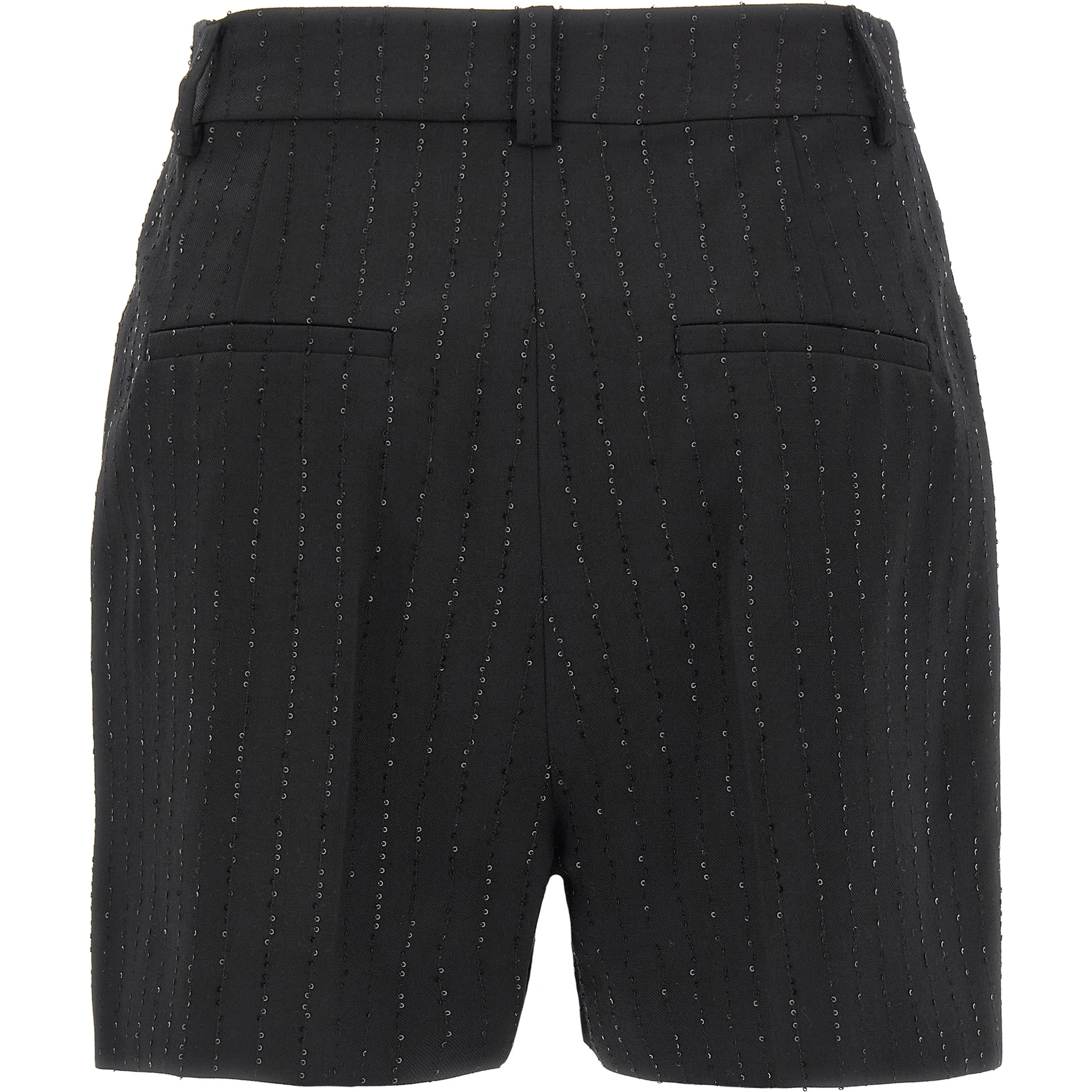 Black Virgin Wool Bermuda Shorts