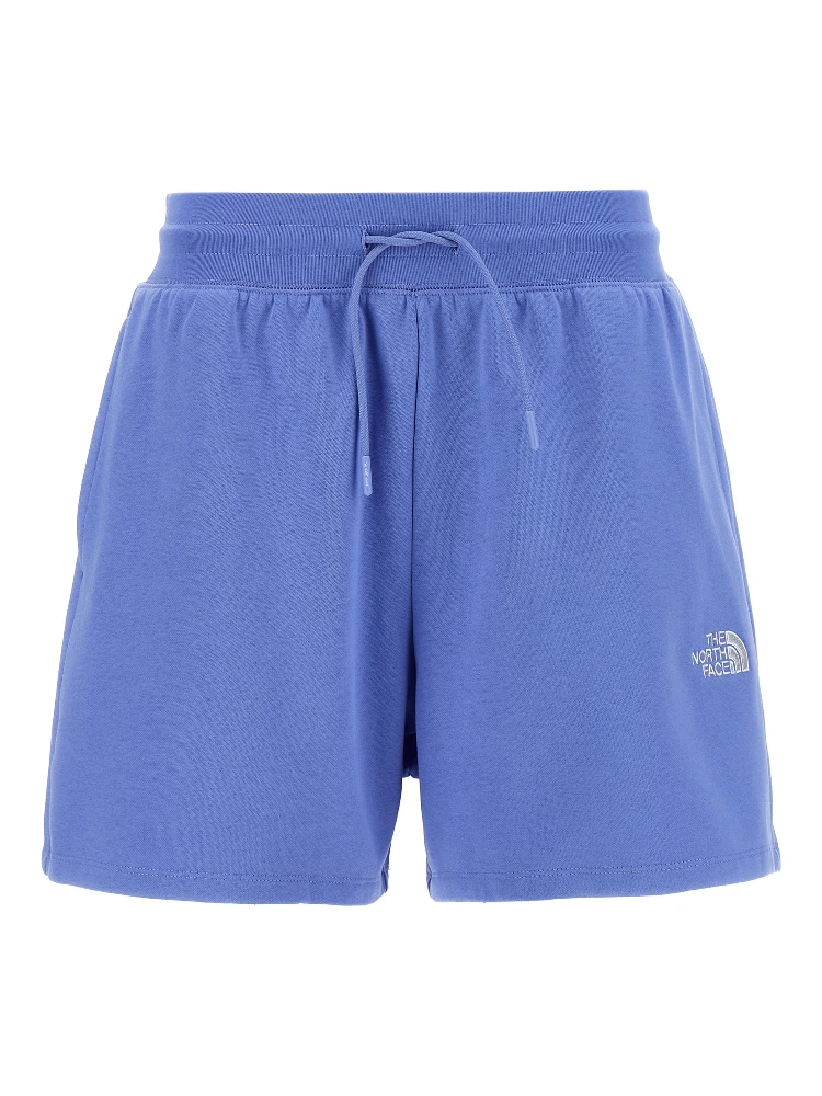 Blue Cotton Bermuda Shorts