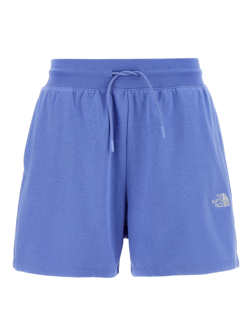 Blue Cotton Bermuda Shorts
