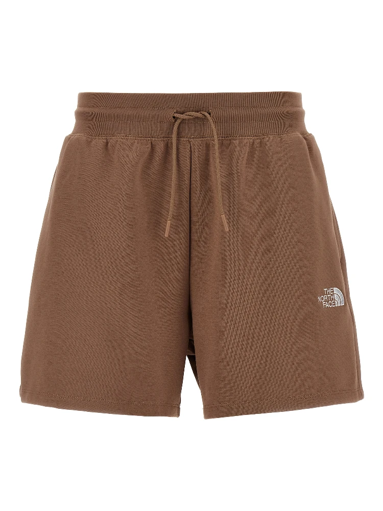 Brown Cotton Bermuda Shorts
