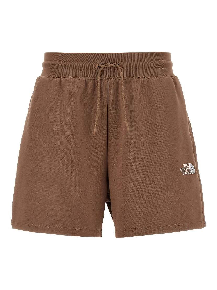 Brown Cotton Bermuda Shorts