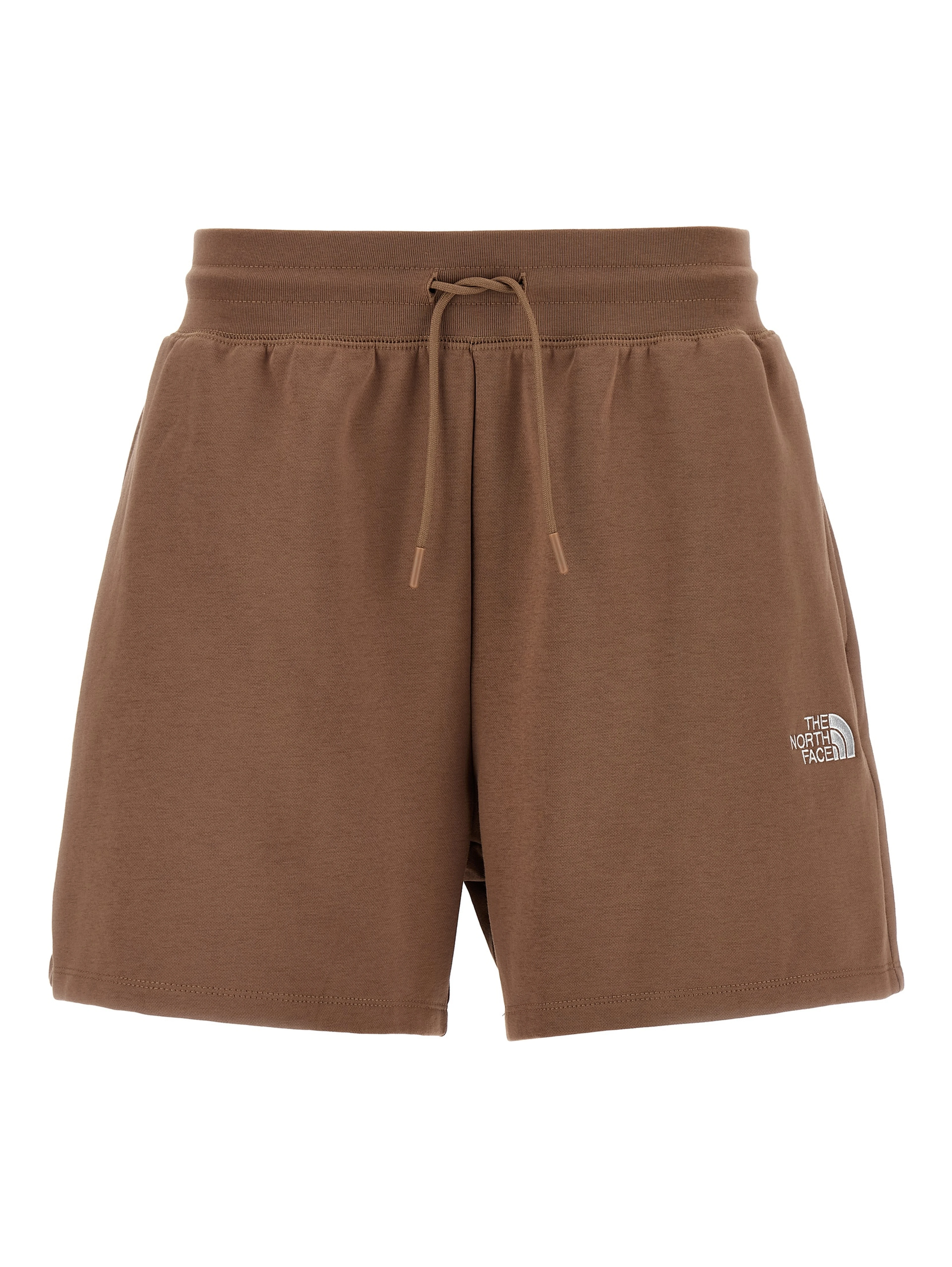 Brown Cotton Bermuda Shorts