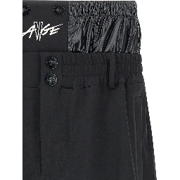 Black Polyamide Bermuda Shorts