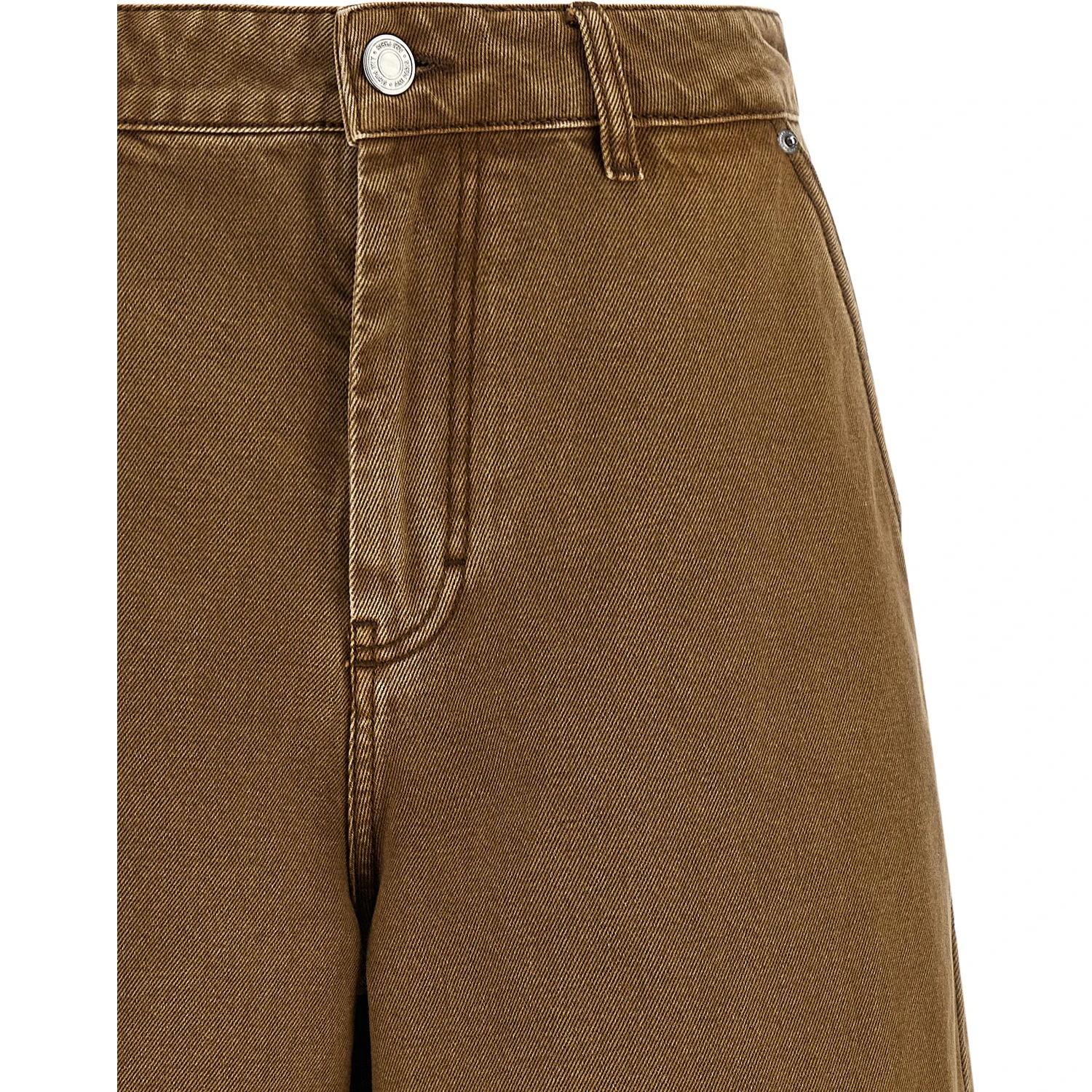 Brown Cotton Bermuda Shorts