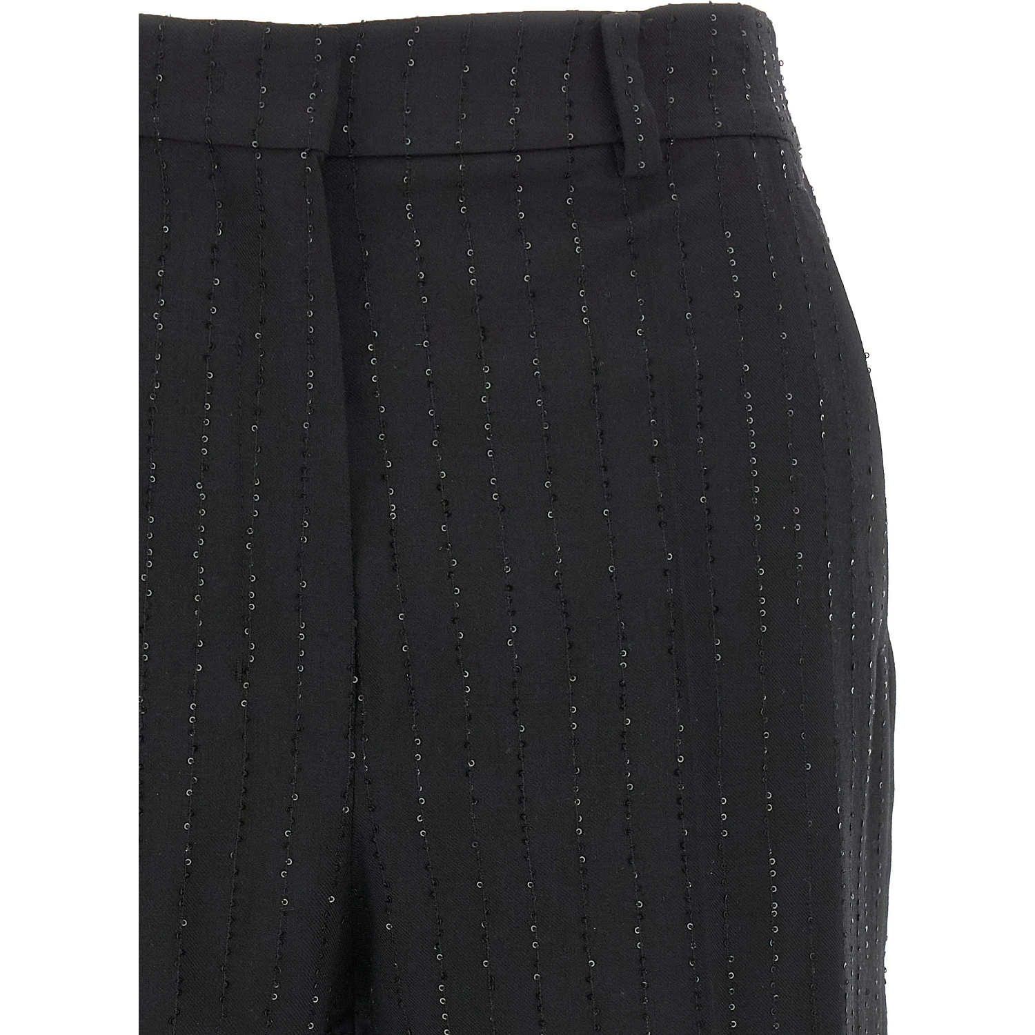 Black Virgin Wool Bermuda Shorts