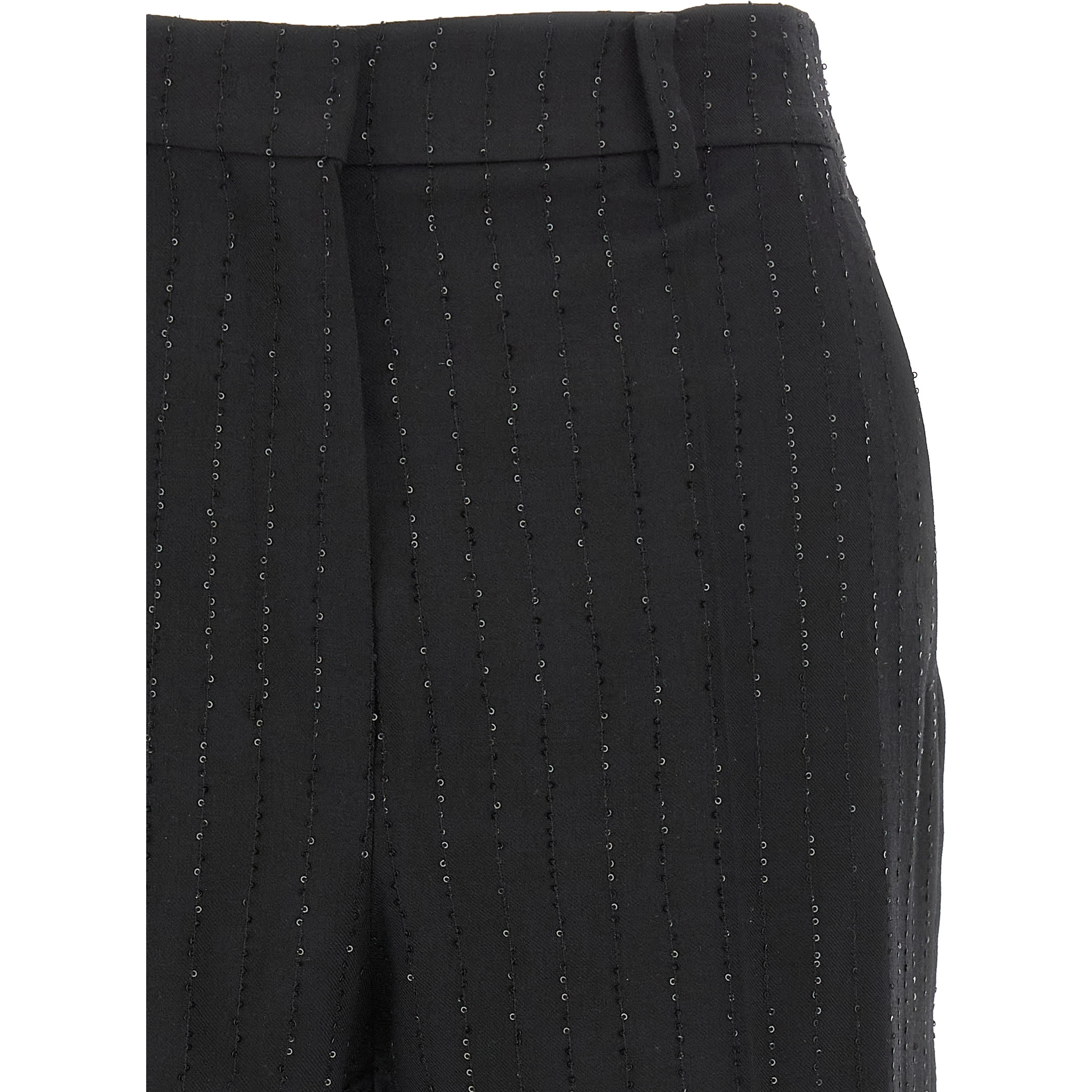 Black Virgin Wool Bermuda Shorts