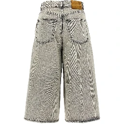 White Cotton Bermuda Shorts