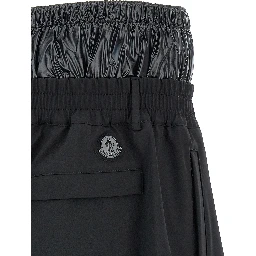Black Polyamide Bermuda Shorts