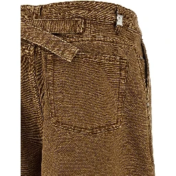 Brown Cotton Bermuda Shorts