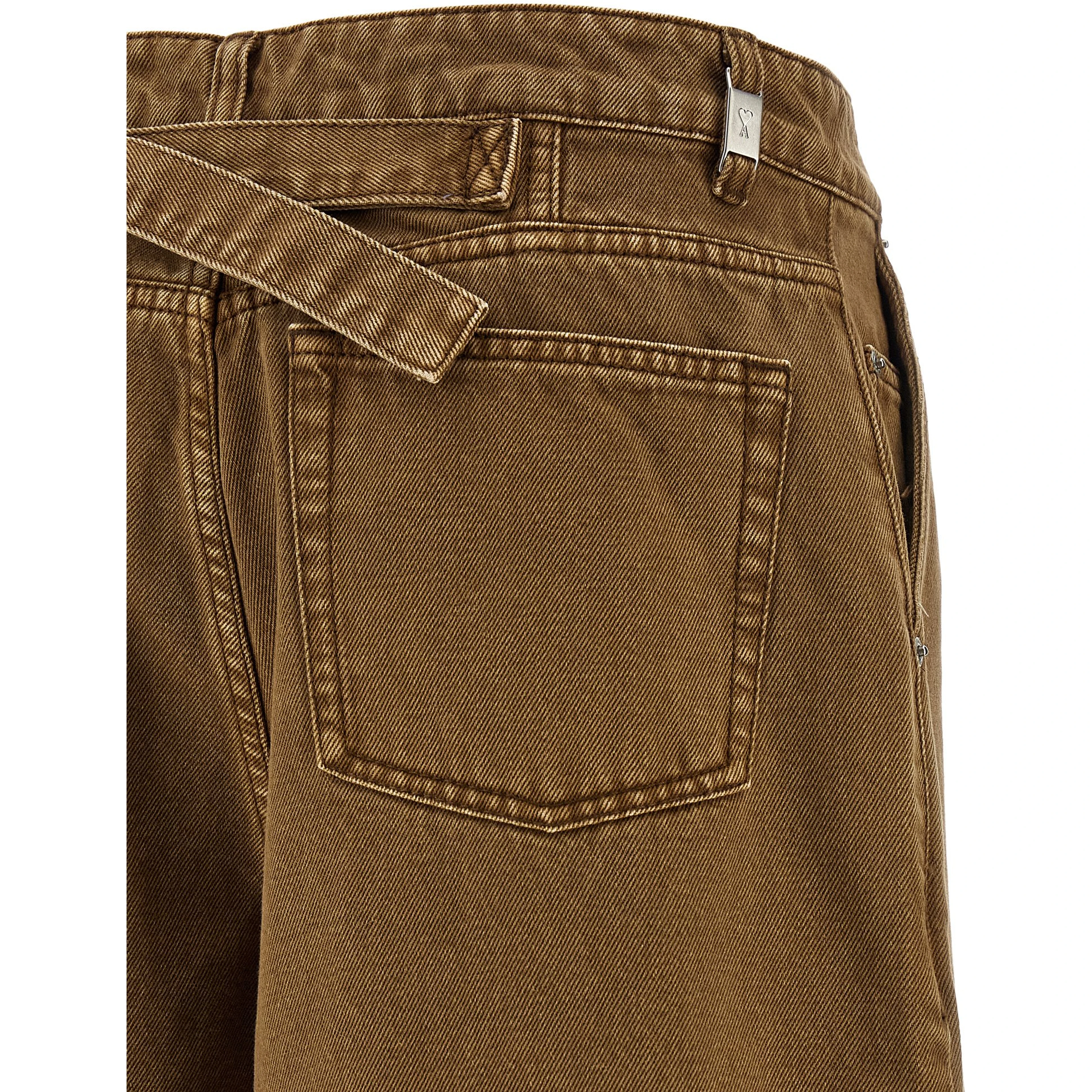 Brown Cotton Bermuda Shorts
