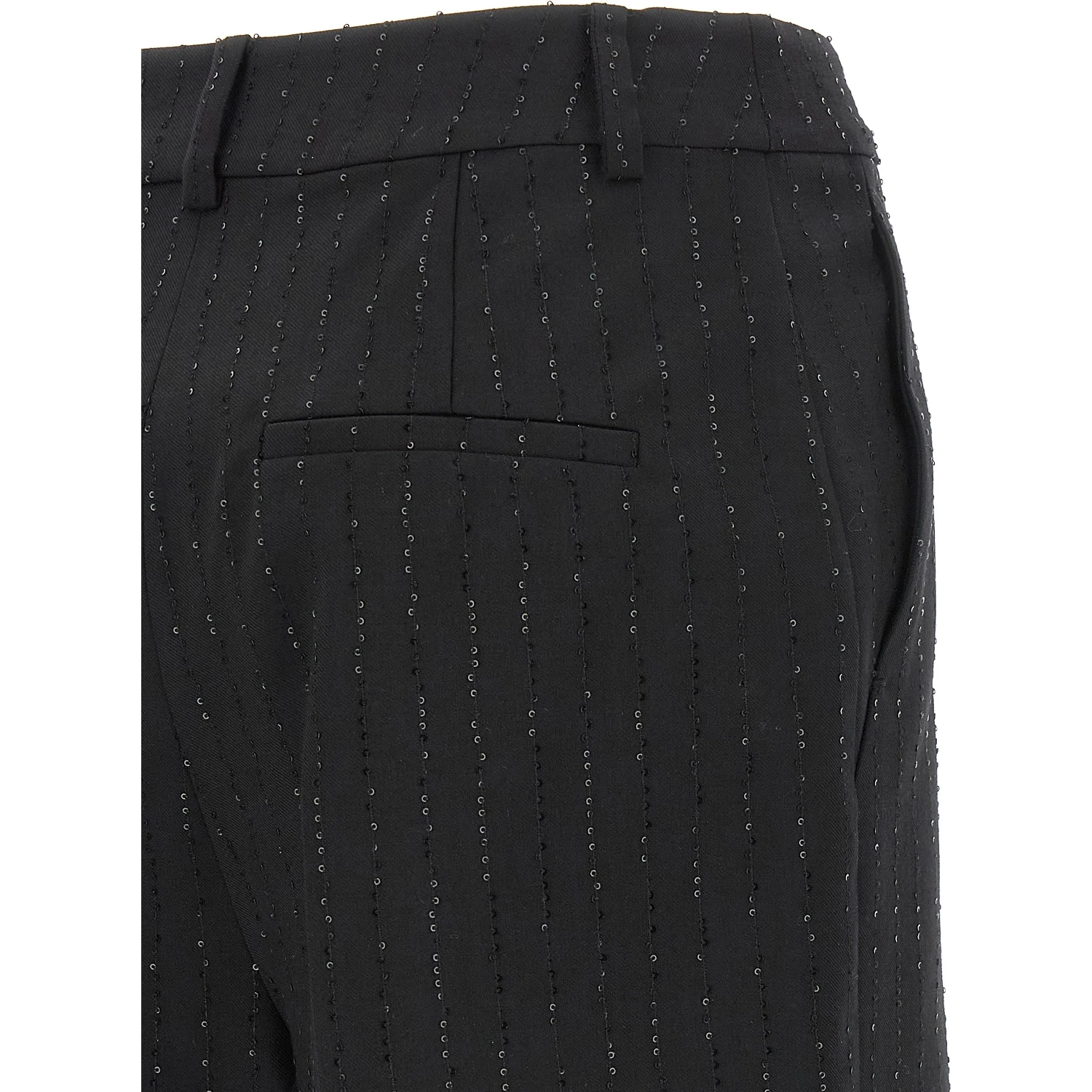 Black Virgin Wool Bermuda Shorts