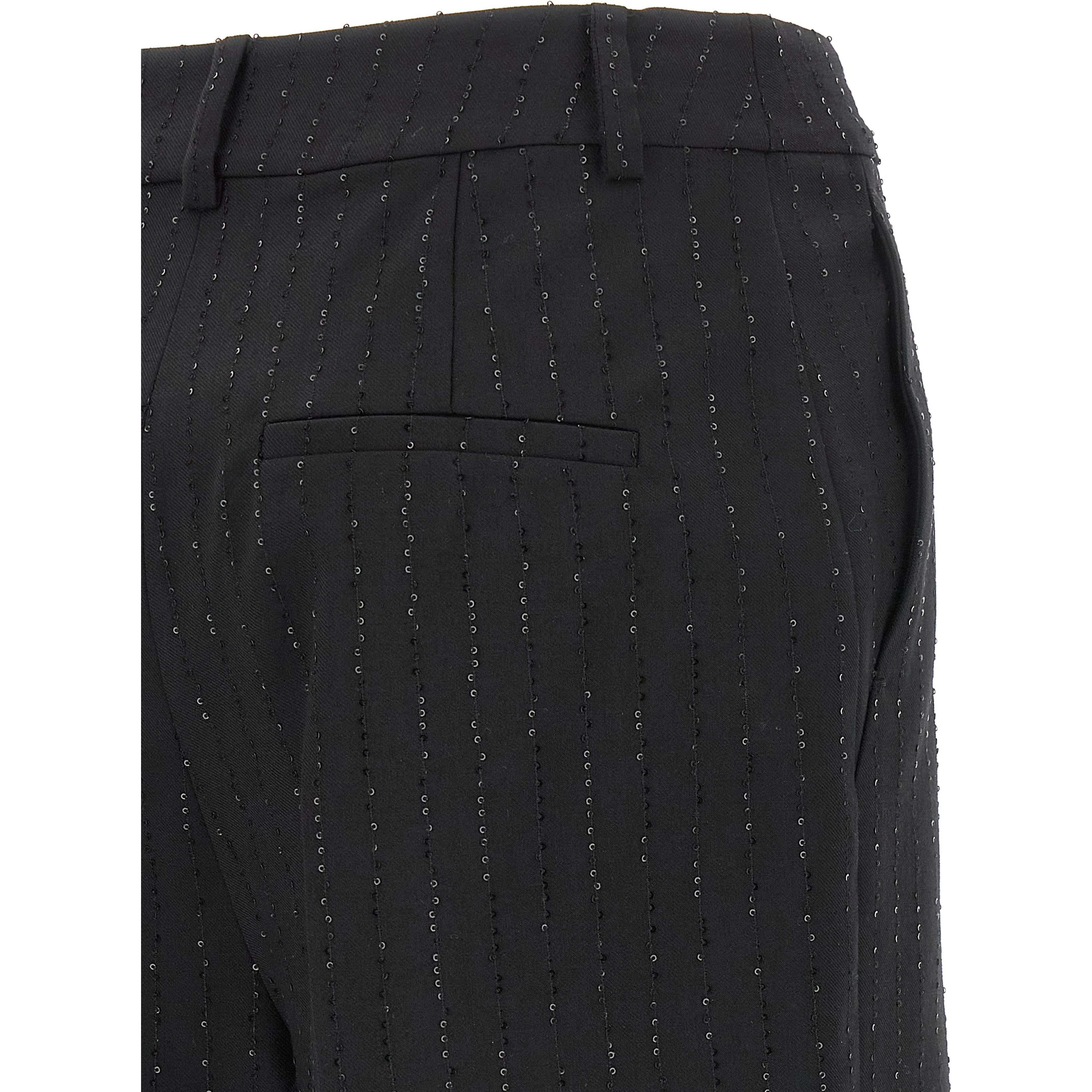 Black Virgin Wool Bermuda Shorts
