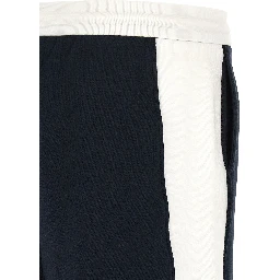 Blue Cotton Bermuda Shorts